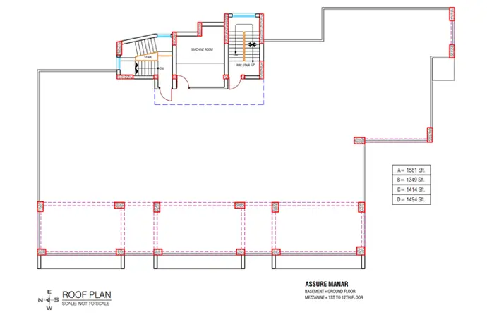 Assure Manar Roof Floor Plan